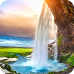 waterfall wallpapers 4k android application logo